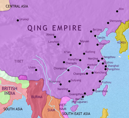 Full Qing Dynasty including Taiwan