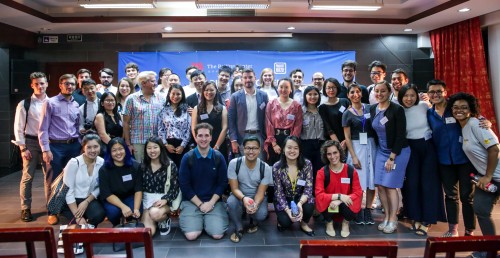 A group photo featuring the Beijing Center and Project Pengyou team and the guest speakers!
