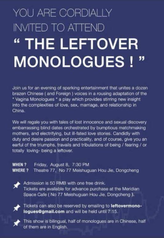 "The Leftover Monologues"